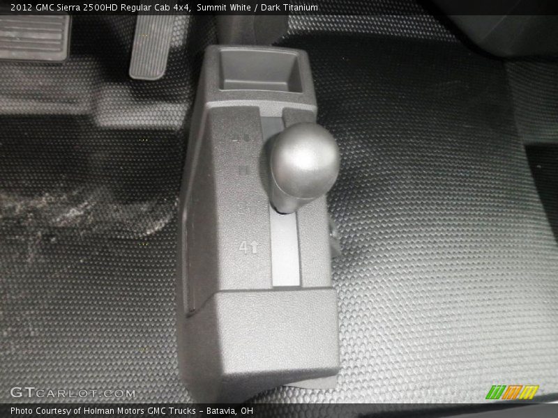 Summit White / Dark Titanium 2012 GMC Sierra 2500HD Regular Cab 4x4