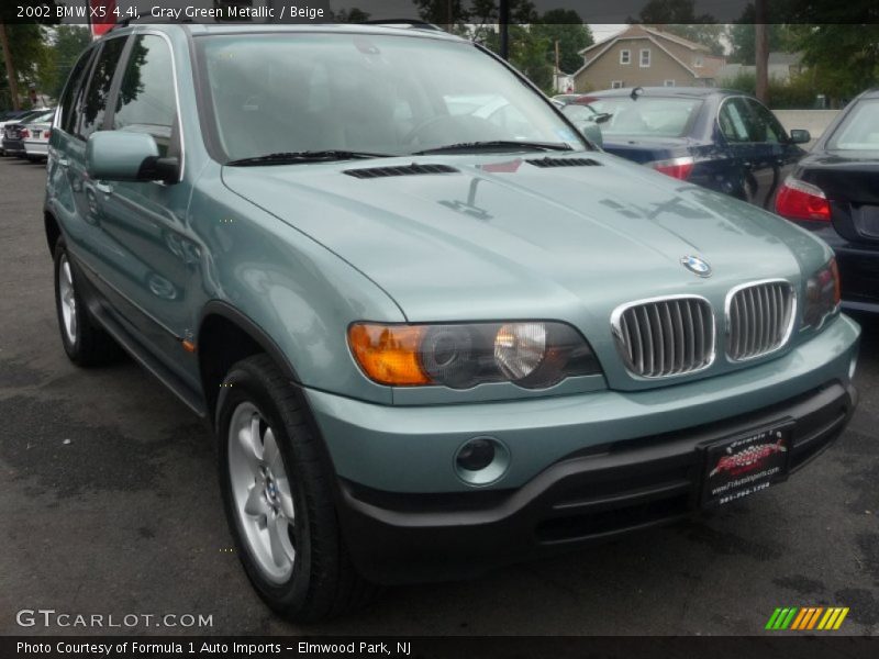 Gray Green Metallic / Beige 2002 BMW X5 4.4i