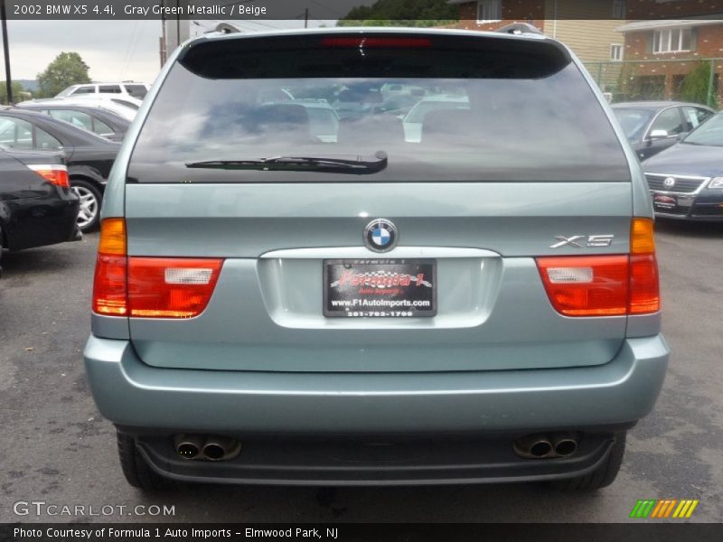 Gray Green Metallic / Beige 2002 BMW X5 4.4i