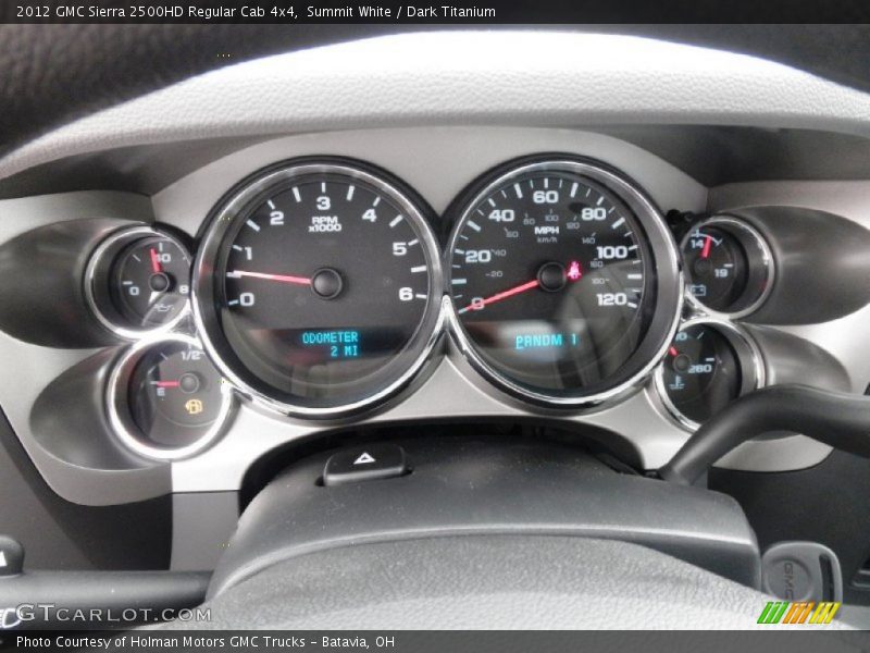  2012 Sierra 2500HD Regular Cab 4x4 Regular Cab 4x4 Gauges