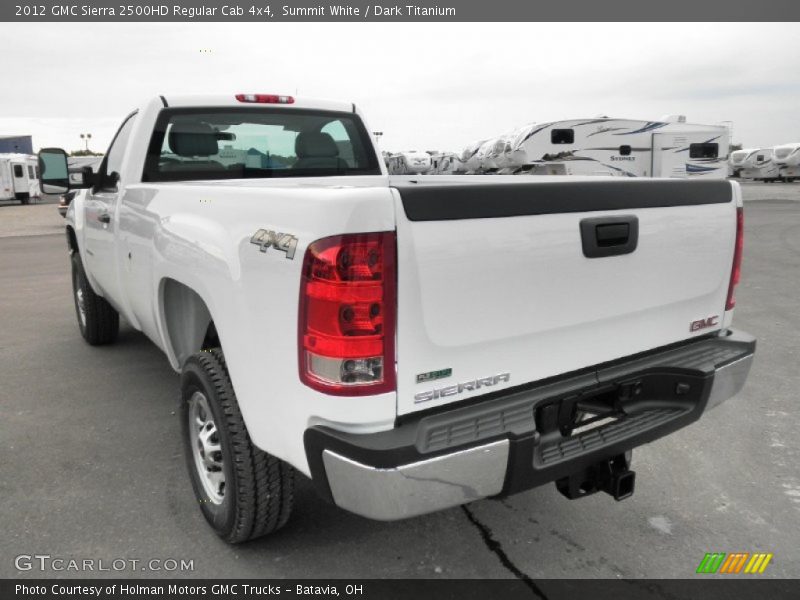 Summit White / Dark Titanium 2012 GMC Sierra 2500HD Regular Cab 4x4