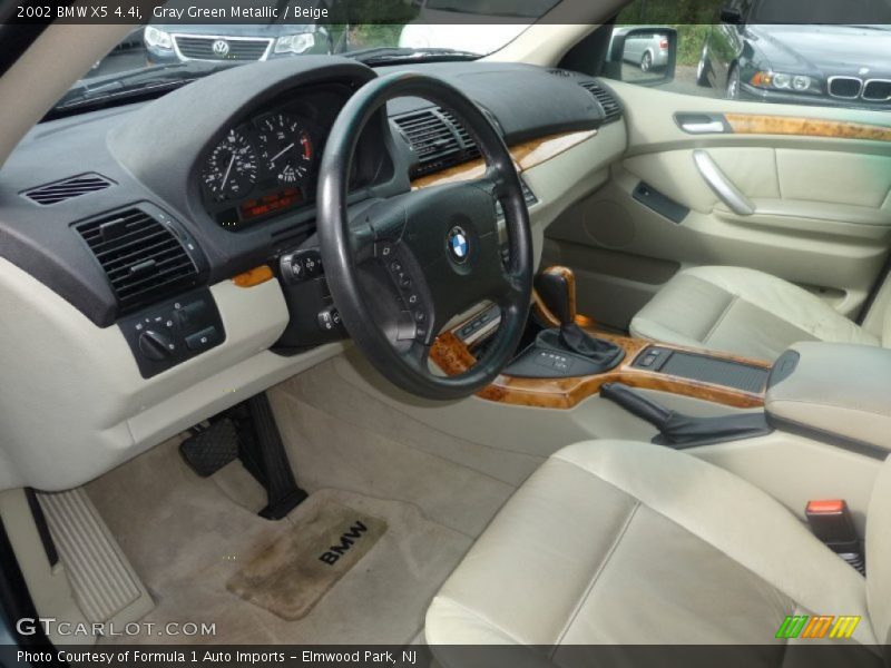 Gray Green Metallic / Beige 2002 BMW X5 4.4i