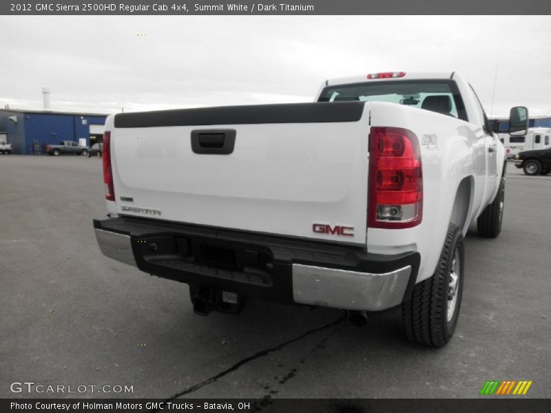 Summit White / Dark Titanium 2012 GMC Sierra 2500HD Regular Cab 4x4