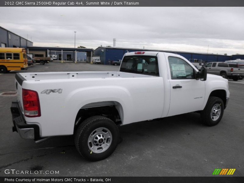 Summit White / Dark Titanium 2012 GMC Sierra 2500HD Regular Cab 4x4