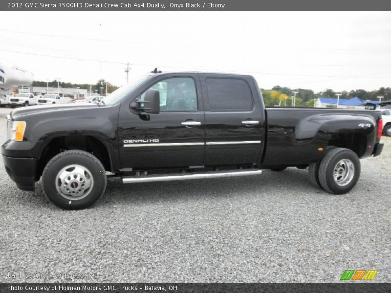 Onyx Black / Ebony 2012 GMC Sierra 3500HD Denali Crew Cab 4x4 Dually