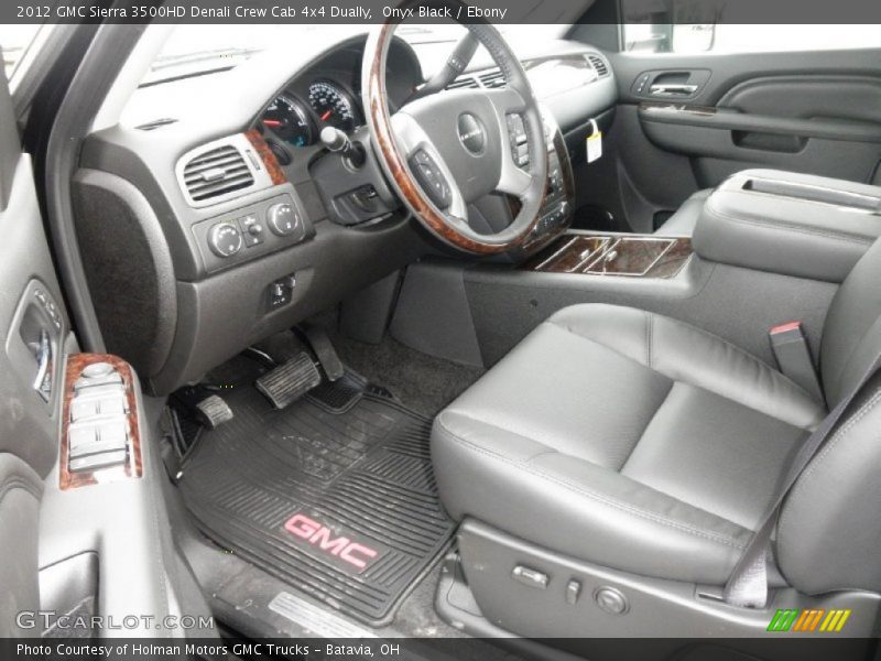  2012 Sierra 3500HD Denali Crew Cab 4x4 Dually Ebony Interior