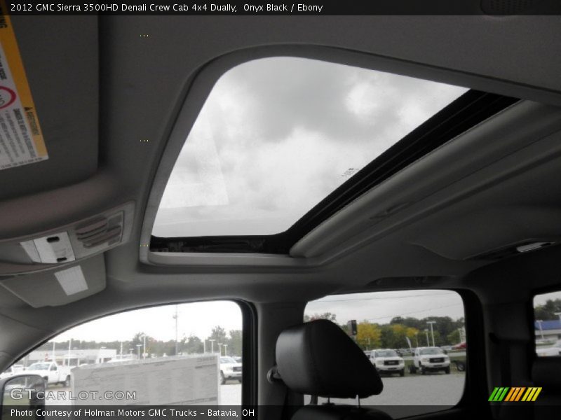 Onyx Black / Ebony 2012 GMC Sierra 3500HD Denali Crew Cab 4x4 Dually