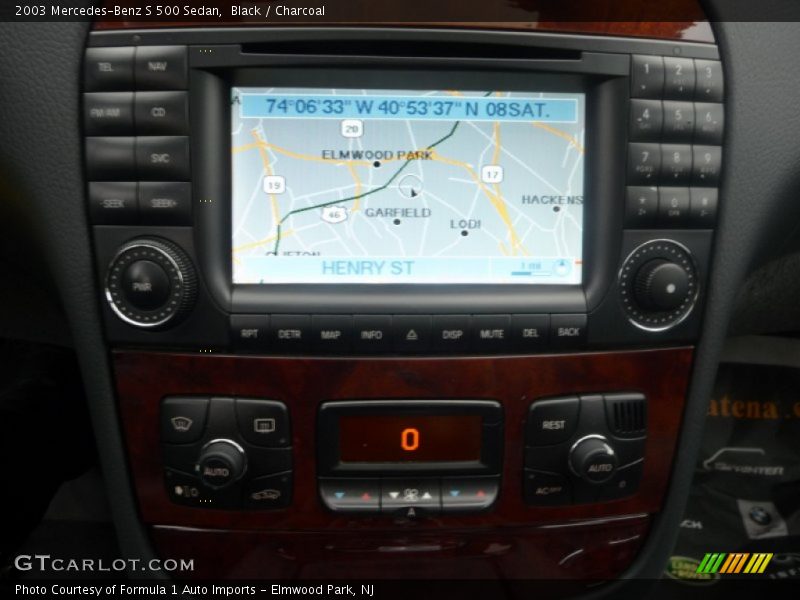 Navigation of 2003 S 500 Sedan