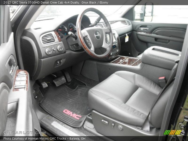  2012 Sierra 3500HD Denali Crew Cab 4x4 Dually Ebony Interior