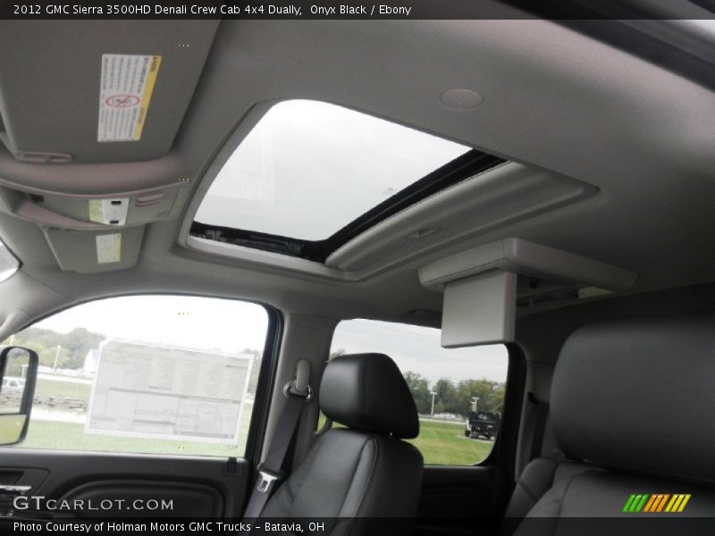 Onyx Black / Ebony 2012 GMC Sierra 3500HD Denali Crew Cab 4x4 Dually
