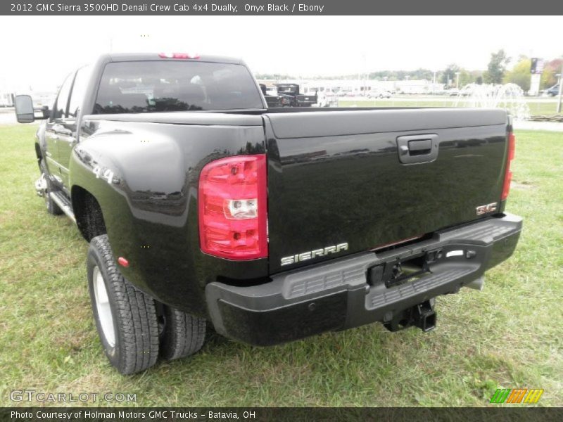 Onyx Black / Ebony 2012 GMC Sierra 3500HD Denali Crew Cab 4x4 Dually
