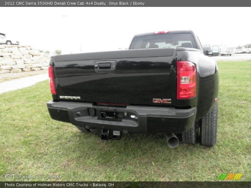 Onyx Black / Ebony 2012 GMC Sierra 3500HD Denali Crew Cab 4x4 Dually