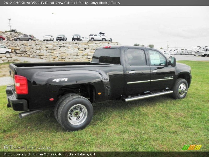 Onyx Black / Ebony 2012 GMC Sierra 3500HD Denali Crew Cab 4x4 Dually