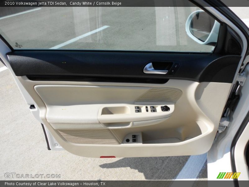 Candy White / Cornsilk Beige 2010 Volkswagen Jetta TDI Sedan