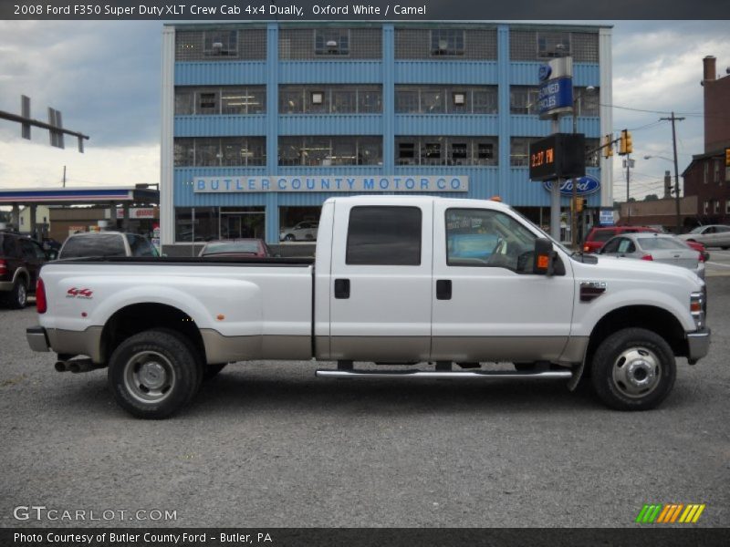 Oxford White / Camel 2008 Ford F350 Super Duty XLT Crew Cab 4x4 Dually