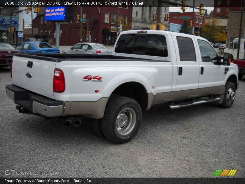 Oxford White / Camel 2008 Ford F350 Super Duty XLT Crew Cab 4x4 Dually