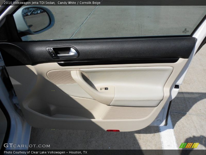 Candy White / Cornsilk Beige 2010 Volkswagen Jetta TDI Sedan