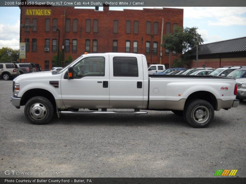 Oxford White / Camel 2008 Ford F350 Super Duty XLT Crew Cab 4x4 Dually