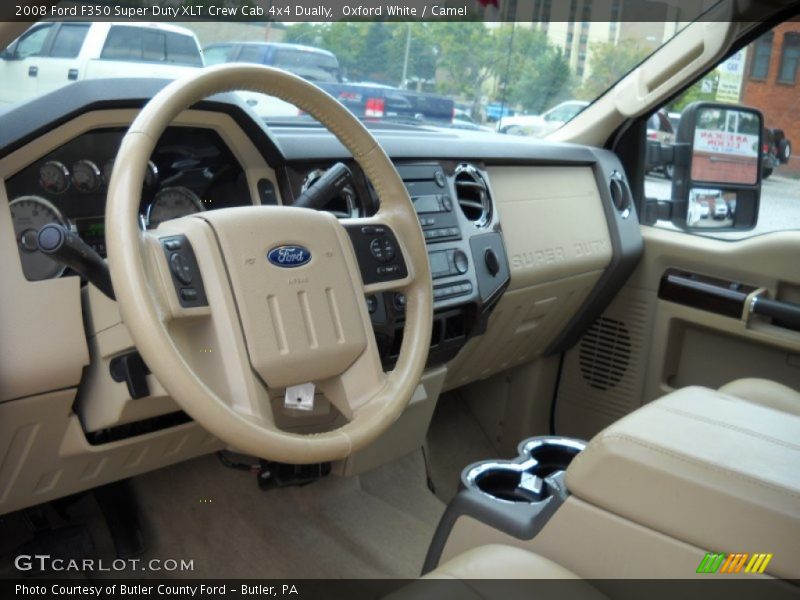 Oxford White / Camel 2008 Ford F350 Super Duty XLT Crew Cab 4x4 Dually
