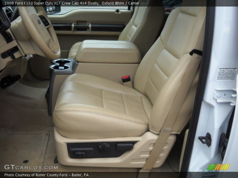 Oxford White / Camel 2008 Ford F350 Super Duty XLT Crew Cab 4x4 Dually