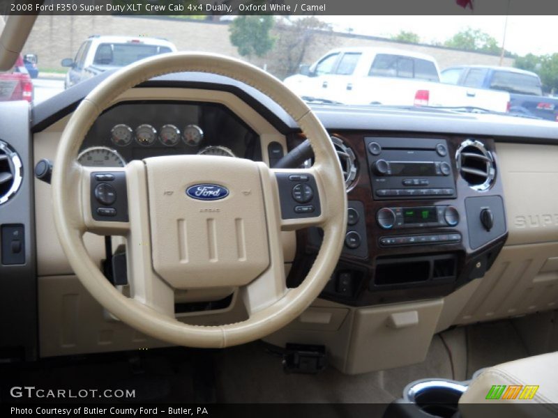 Oxford White / Camel 2008 Ford F350 Super Duty XLT Crew Cab 4x4 Dually