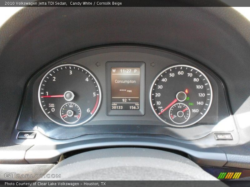 Candy White / Cornsilk Beige 2010 Volkswagen Jetta TDI Sedan