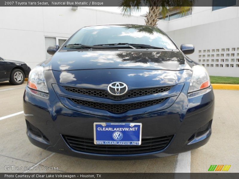 Nautical Blue Metallic / Bisque 2007 Toyota Yaris Sedan