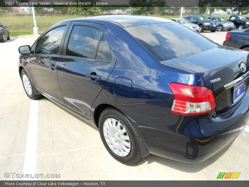 Nautical Blue Metallic / Bisque 2007 Toyota Yaris Sedan