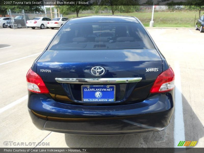 Nautical Blue Metallic / Bisque 2007 Toyota Yaris Sedan