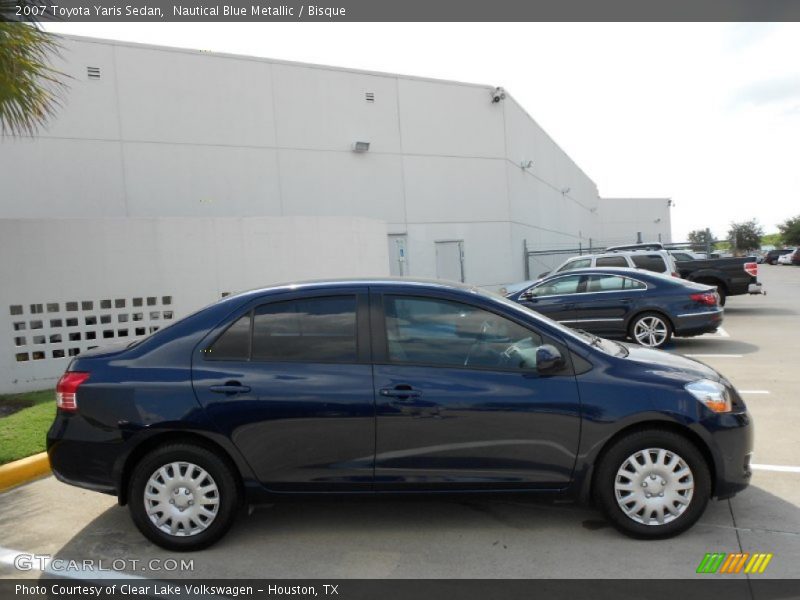 Nautical Blue Metallic / Bisque 2007 Toyota Yaris Sedan