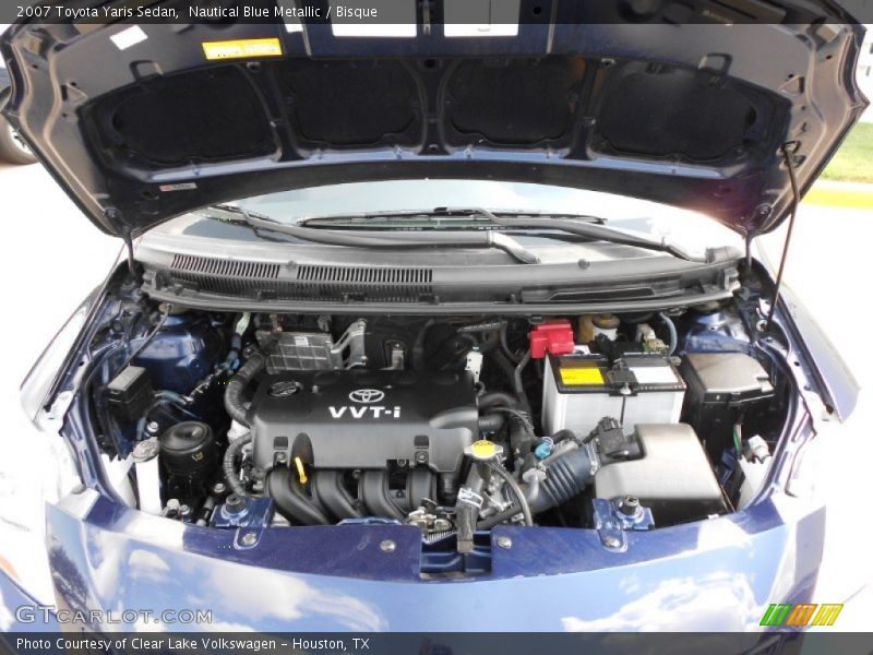 Nautical Blue Metallic / Bisque 2007 Toyota Yaris Sedan