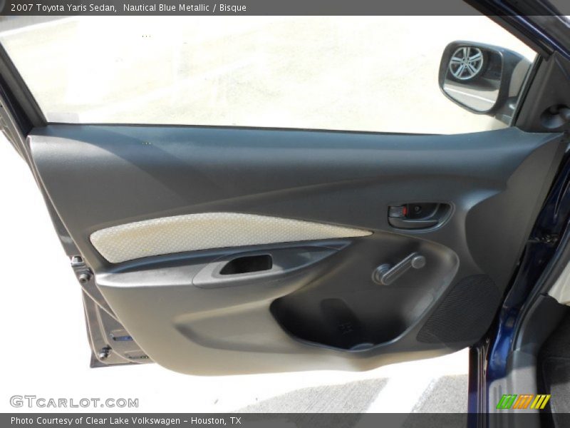 Nautical Blue Metallic / Bisque 2007 Toyota Yaris Sedan