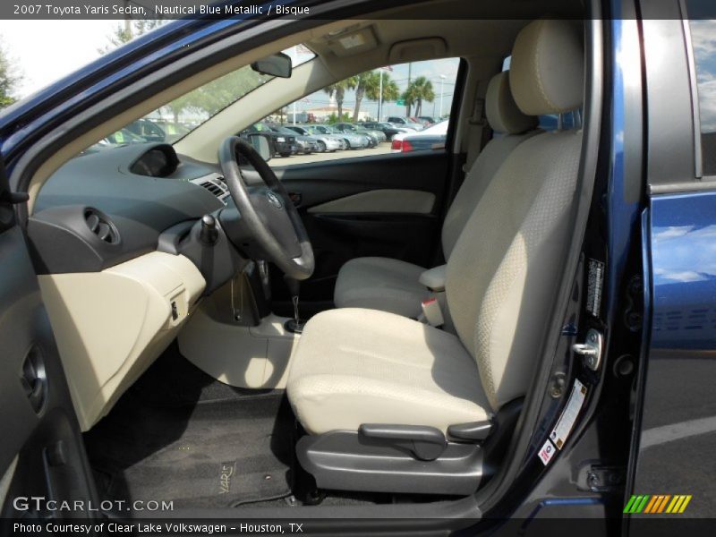 Nautical Blue Metallic / Bisque 2007 Toyota Yaris Sedan