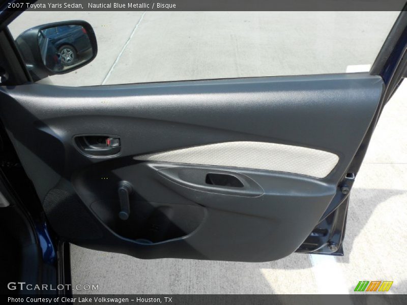 Nautical Blue Metallic / Bisque 2007 Toyota Yaris Sedan