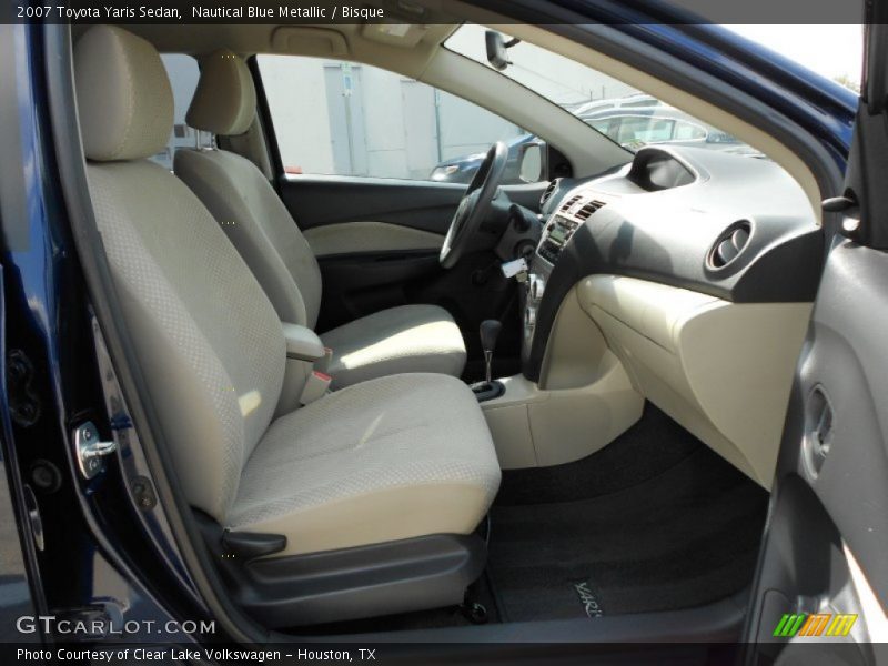 Nautical Blue Metallic / Bisque 2007 Toyota Yaris Sedan