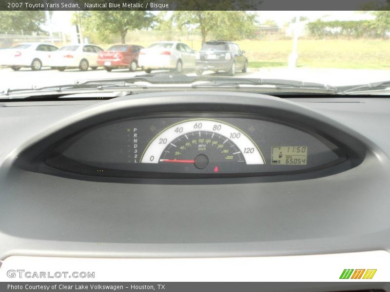 Nautical Blue Metallic / Bisque 2007 Toyota Yaris Sedan