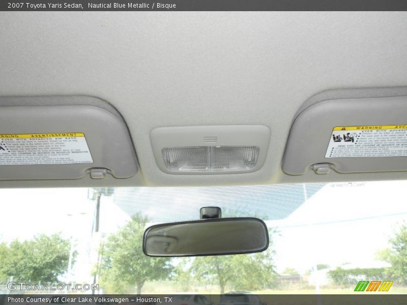 Nautical Blue Metallic / Bisque 2007 Toyota Yaris Sedan