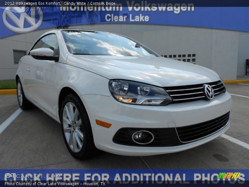 Candy White / Cornsilk Beige 2012 Volkswagen Eos Komfort