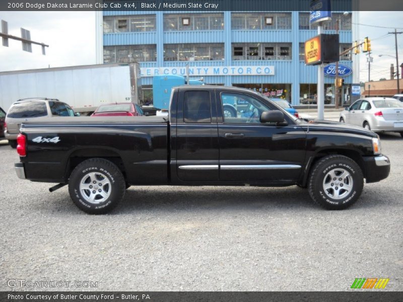 Black / Medium Slate Gray 2006 Dodge Dakota Laramie Club Cab 4x4