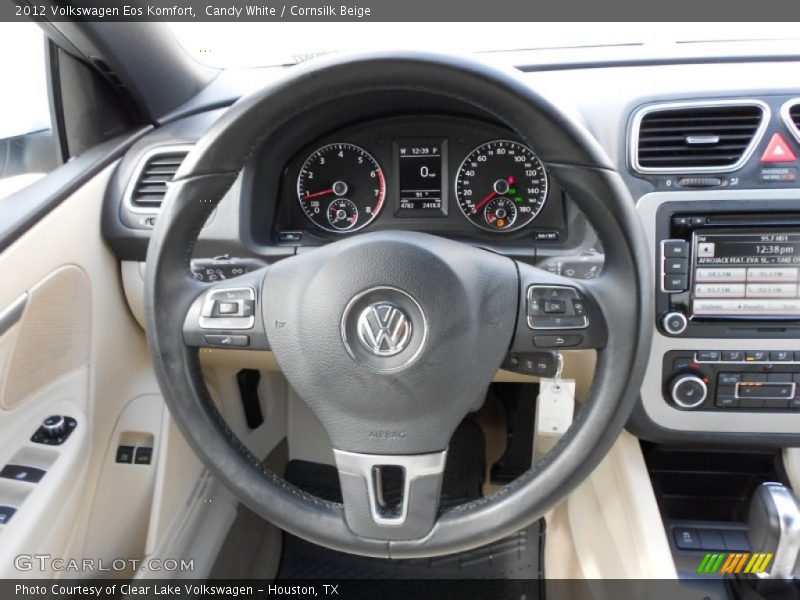 Candy White / Cornsilk Beige 2012 Volkswagen Eos Komfort