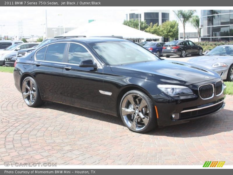 Jet Black / Oyster/Black 2011 BMW 7 Series 750i Sedan