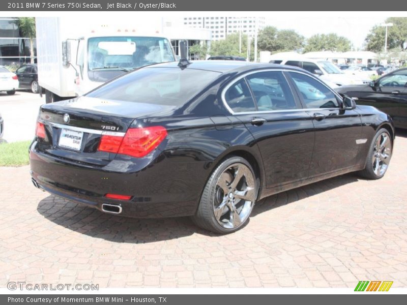 Jet Black / Oyster/Black 2011 BMW 7 Series 750i Sedan