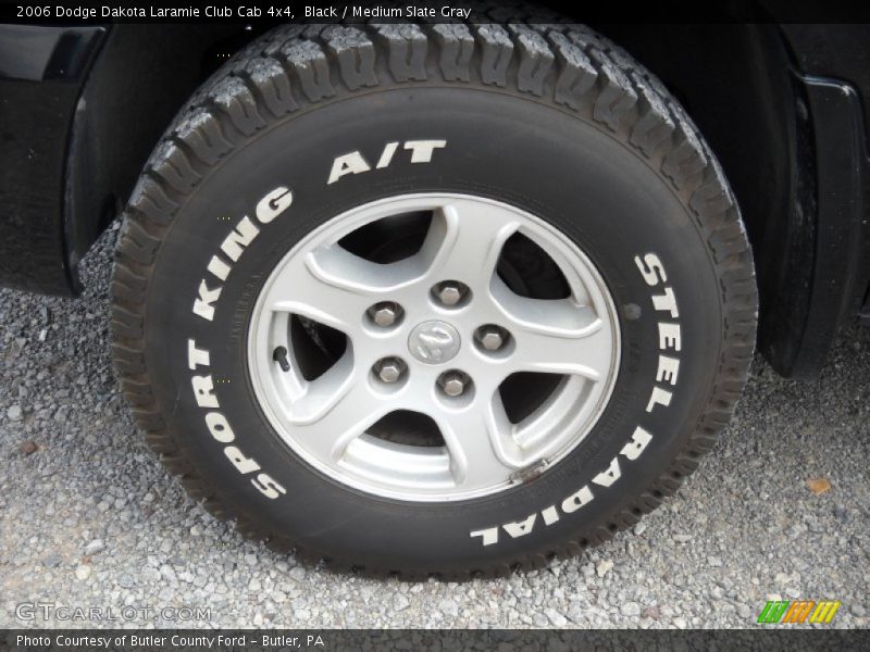Black / Medium Slate Gray 2006 Dodge Dakota Laramie Club Cab 4x4