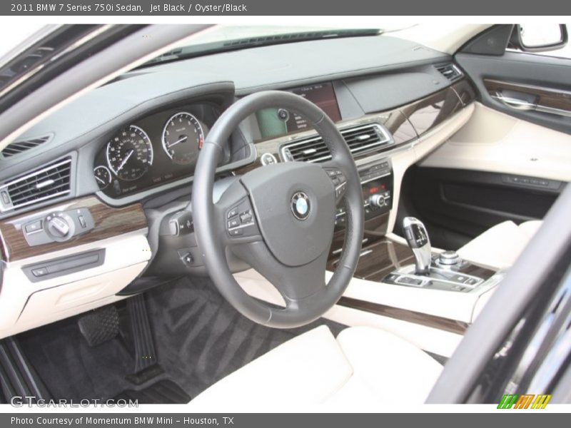 Jet Black / Oyster/Black 2011 BMW 7 Series 750i Sedan