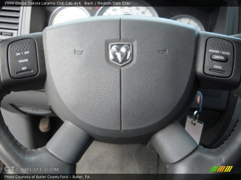 Black / Medium Slate Gray 2006 Dodge Dakota Laramie Club Cab 4x4