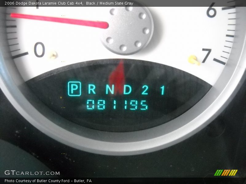 Black / Medium Slate Gray 2006 Dodge Dakota Laramie Club Cab 4x4