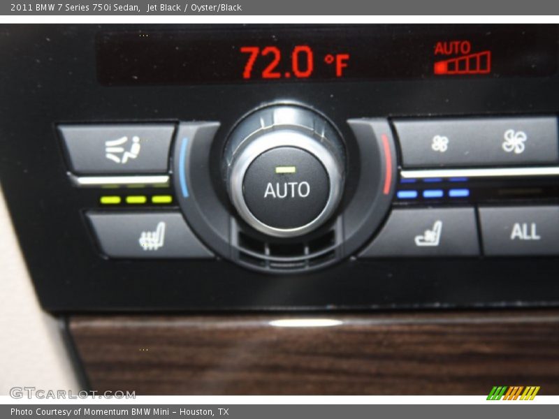 Jet Black / Oyster/Black 2011 BMW 7 Series 750i Sedan