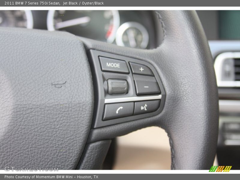 Jet Black / Oyster/Black 2011 BMW 7 Series 750i Sedan