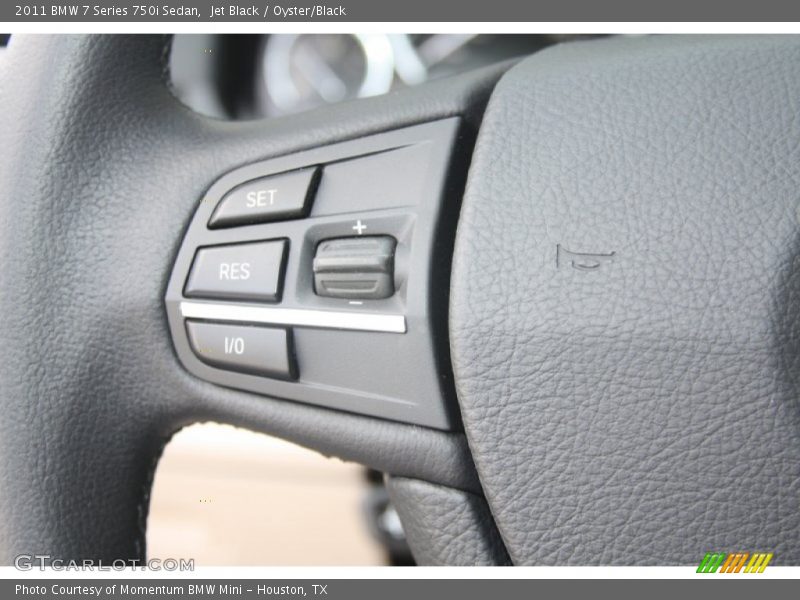 Jet Black / Oyster/Black 2011 BMW 7 Series 750i Sedan