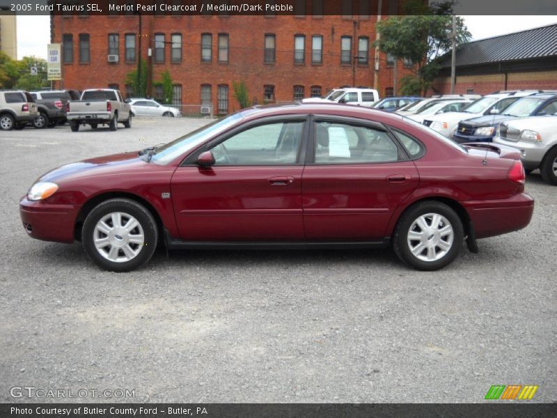 Merlot Pearl Clearcoat / Medium/Dark Pebble 2005 Ford Taurus SEL